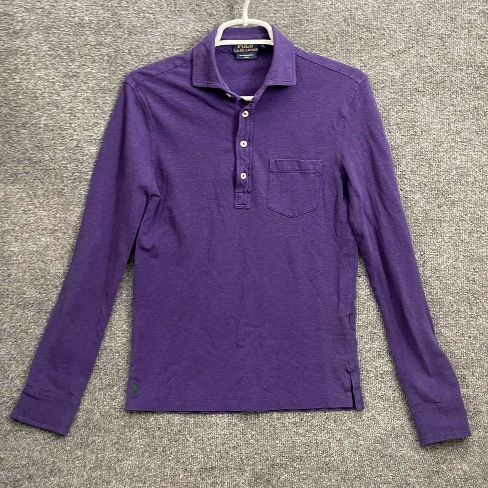 Ralph Lauren Featherweight Mesh Shirt Mens Sz XS Polo Long Sleeve
